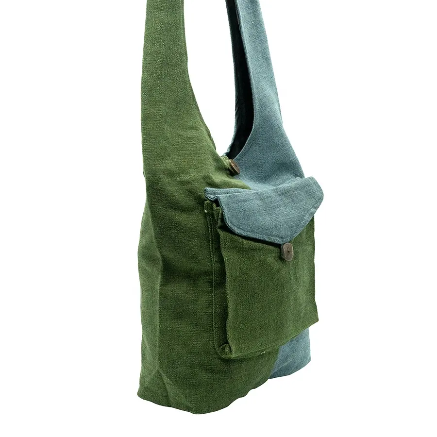 Chất Lượng Cao Cấp Handmade Heavy Duty Bông Vai Sling Bag Sinh Thái Thân Thiện Phân Hủy Sinh Học Nhà Máy Trực Tiếp Bán Buôn Bohemian Túi