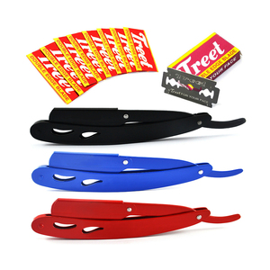 มีดโกนขอบเดี่ยวหลากสีสเตนเลสใช้แล้วทิ้งสำหรับโกนหนวดและโกนหนวดงานทำมือ - Product Image 2