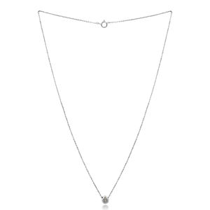 Collier pendentif en quartz rose en argent sterling 925 massif classique bijoux fins en forme de poire diamant breloque lunette réglage incrustation - Product Image 4