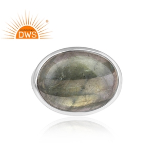 Fire <b>Labradorite</b> Cabochon Gemstone Jewelry Wholesaler <b>Ring</b> 925 Fine Silver Women's <b>Ring</b> Jewelry Supplier - Product Image 2