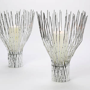 Support de bougie décoratif pour la maison, vente chaude, en métal, élégant, porte-bougie pilier, décoration de mariage, porte-bougie en aluminium - Product Image 5