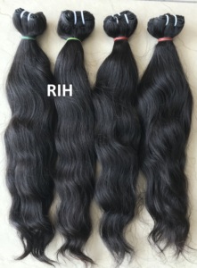 Extension de cheveux humains brésiliens, couleur noire naturelle, vierge, unique, sans traitement, livraison directe - Product Image 2