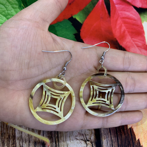 Pendientes colgantes de cuerno de búfalo ecológicos de estilo bonito para bodas, fiestas, regalos, productos artesanales de moda a granel - Product Image 2