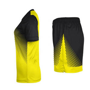 Sublimierte Fußball mannschaft Uniform Fußball trikot & Short Set Neues Design Sublimation Reversible Custom Fußball uniformen - Product Image 3