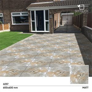 Carreaux de porcelaine mats de haute qualité Gujarat Sky Touch Ceramics 600x600mm, design moderne avec surface polie pour le sol en Inde - Product Image 2