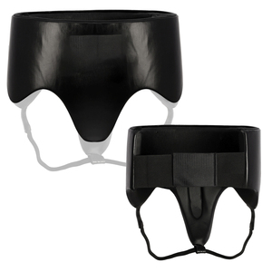 Protège-entrejambe en cuir de haute qualité Extra profond, large ceinture élastique au dos - Product Image 1