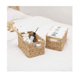 Panier de rangement d'eau en jacinthe, corbeille à linge, bac de stockage, bon marché du Vietnam - Product Image 3