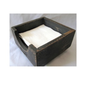 Porte-serviettes en bois pour table de restaurant et maison et boîte de rangement pour cuillères Porte-serviettes personnalisé Naturel et poli - Product Image 5