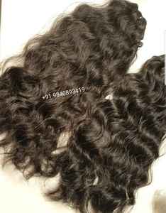 Extensiones de cabello humano modelo de cuerpo Remy virgen indio 30 pulgadas Color de cabello natural recto y ondulado Venta completa de India - Product Image 6