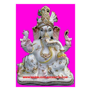 Estatua de mármol Ganesha Ji - Product Image 1