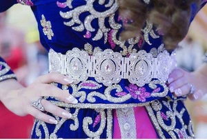 Royal 2019 robe longue marocaine belle créatrice avec broderie lourde Zardozi pour vêtements indiens et pakistanais - Product Image 2
