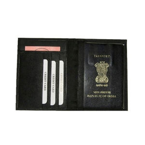 High Quality Personalized Genuine Leather <b>Passport</b> <b>Cover</b> Holder Latest Fashion Custom Colors Gift Indian Supplier Factory Price - Product Image 1