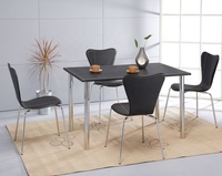 Ensemble de table et de chaises en fer pour salle à manger, bureau à domicile, salon, école, hôtel ou atelier