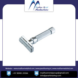 Rasoir de sécurité à Double tranchant en acier inoxydable pour hommes, qualité supérieure - Product Image 2