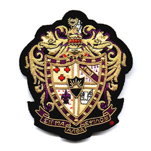 Embroidered <b>Blazer</b> Badge Bullion Wire Patch Buy Hand Made <b>Blazer</b> Badge Bullion Wire Hand Made Embroider - Product Image 4