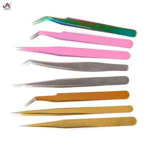 แหนบสำหรับต่อขนตาโลโก้แบบกำหนดเองอุปกรณ์ความงามทำจากสเตนเลสสตีลแบบยั่งยืนพร้อมปลายแหลมที่ผ่านการทดสอบด้วยมือแล้ว - Product Image 2