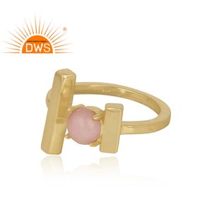 Barra de piedras preciosas de ópalo Natural ajustable, joyería de plata 92,5 sólida, joyería de piedras preciosas chapadas en oro, venta al por mayor - Product Image 3