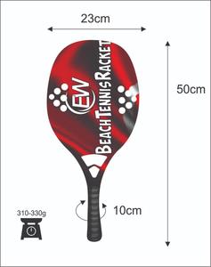 Raquettes de beach tennis et raquettes de paddle/Padel sur mesure en fibre de carbone et de verre, poids 310-330g, longueur 50cm, logos, combinaisons de couleurs - Product Image 2