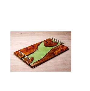 Plateau de service en résine époxy de qualité supérieure, Rectangle robuste, sous-verre en résine, plateau époxy pour le meilleur plateau cadeau - Product Image 2