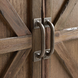 โต๊ะบาร์และเก้าอี้บาร์ไม้เนื้อแข็งสไตล์โมเดิร์น พร้อมงานโลหะ สำหรับโรงแรม ห้องเก็บไวน์ ภายนอกอาคาร และห้องออกกำลังกาย - Product Image 6