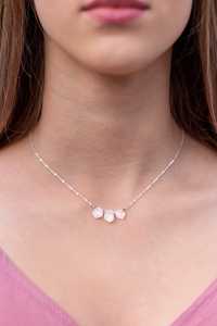 92.5 Sterling <b>Silver</b> 16"<b>Long</b> Natural Rainbow Moonstone Faceted Pentagon Shape Blue Fire Handmade <b>Necklace</b> - Product Image 6