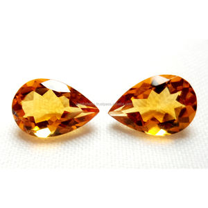 13X18.50mm ธรรมชาติซิทรินพลอยลูกแพร์ตัดรูปร่างที่มีคุณภาพสูงสีเหลืองซิทรินหลวมอัญมณีเครื่องประดับปรับตัดธรรมชาติซิทริน - Product Image 2