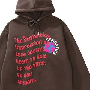 Sweats à capuche personnalisés unisexe sérigraphie en gros de haute qualité impression pull Logo broderie 100% coton hiver couleur personnalisable - Product Image 1