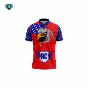 Dernier design personnalisé Maillot de baseball bleu Polo sublimé à séchage rapide Impression personnalisée Nouveau modèle Vêtements de sport respirants - Product Image 6