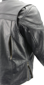 เสื้อแจ็คเก็ตหนังสำหรับขี่มอเตอร์ไซค์คุณภาพสูง ปรับแต่งได้ ทนลม ระบายอากาศ กันน้ำ แห้งเร็ว สำหรับผู้ใหญ่ ไซส์พลัส - Product Image 4