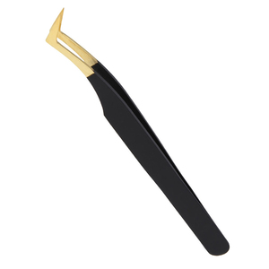 Tweezers Eco-friendly DIY Smooth OEM Dubai Standard Eyelash Custom Color Non-magnetic Stainless Steel Customised Size GS 50pcs - Product Image 4