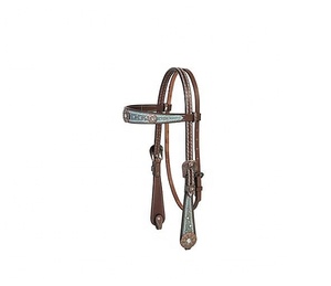 Cabestro Western con Adornos Plateados en Forma de Pistola Cruzada, Cabestros Western Tack - Product Image 6