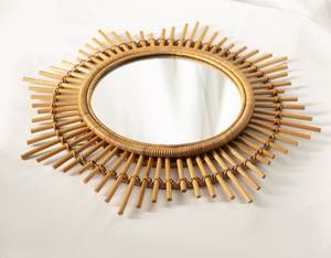 Espejo de belleza en forma de Sol de ratán, superventas, decoración para el hogar, 2020, hecho en Vietnam - Product Image 3