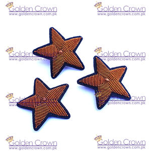 Broche étoile de conception personnalisée faite à la main Insignes brodés de lingots de mode Technologie de fil de lingot - Product Image 4