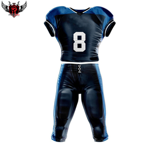 Uniforme de football américain personnalisé de haute qualité à manches courtes vêtements de sport avec motif de numéro unique nouveaux ensembles de quantité minimale de commande bas en gros - Product Image 5