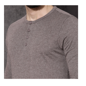 Camiseta de cuello redondo para hombre, ropa informal personalizable, de alta calidad, OEM, lisa, de manga larga, disponible a precio barato, 2022 - Product Image 5