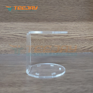 Soporte de exhibición de pinzas acrílicas de color marrón, con 6 agujeros, logotipo personalizado, color y tamaño, rectangular, alta calidad - Product Image 4