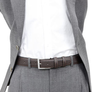 Di alta qualità elegante Designer di lusso marrone di 3.5cm di larghezza Jeans da uomo di vera pelle di mucca cintura in pelle italiana - Product Image 2