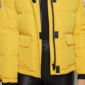 Veste matelassée d'hiver pour hommes, nouvelle collection, grande taille, rembourrage, fermeture à glissière, respirant, imperméable, polyester, support imprimé solide - Product Image 3