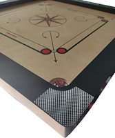 Plateau de carrom en bois de haute qualité, personnalisable, surface brillante, 32 pouces, taille complète, utilisation en intérieur