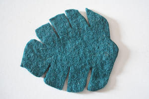 Décorations de festival de Noël écologiques faites à la main au Népal feutre vert de mer naturel découpé à la main feuille douce bricolage emballé sur mesure - Product Image 2