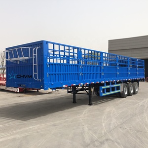 Hek Cargo Trailer Gebruikt Semi Trailer Zijwand <span class=keywords><strong>Stake</strong></span> Vrachtwagen Truck Trailer - Product Image 2