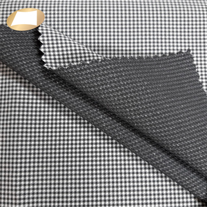 Tissu serviette 95% polyester 5% élastique, petit tissu couleur blanc et noir pour chemises - Product Image 4