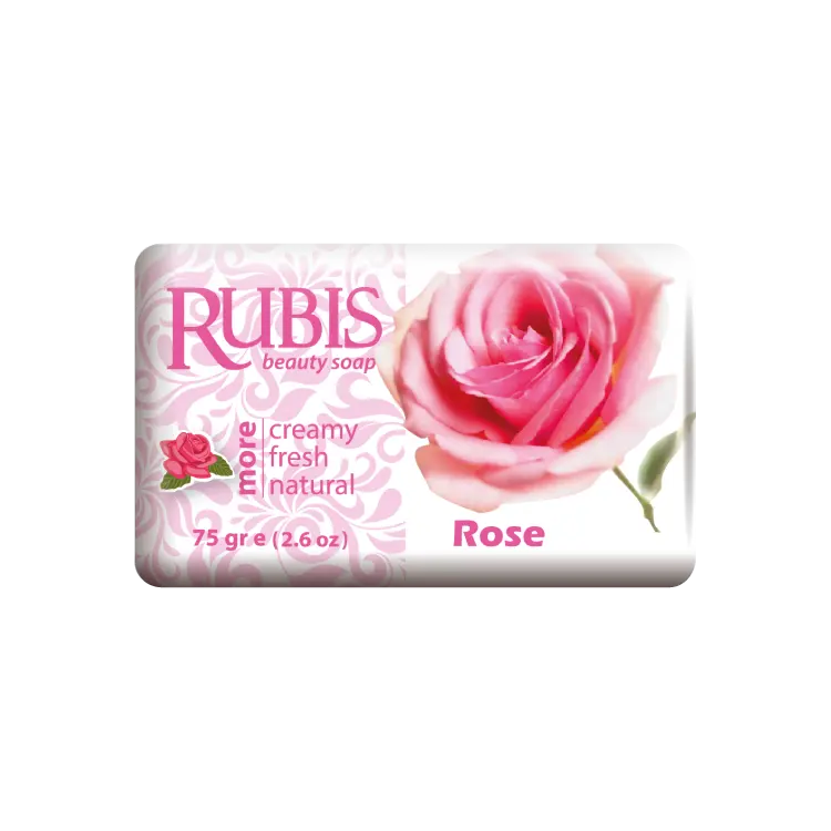 Rudis-6X75 Gr Sabun Bungkus Kertas Individual Rose