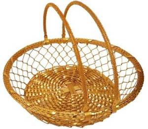 High Quality Golden Metal Decorative <b>Basket</b> for <b>Gift</b> Box for Display, Gifting, Wedding at Wholesale Price - Product Image 3