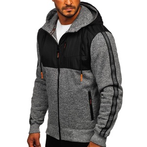 Sweats à capuche en molleton personnalisables de haute qualité sweats à fermeture éclair motif imprimé en 3D Logo brodé pour l'hiver teint en plaine factoriel - Product Image 2