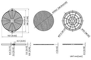 Protector de Dedos para Ventilador SYMBANG F150 de 150 mm (Plástico) - Accesorios para Ventilador con 3 Años de Garantía - Product Image 2