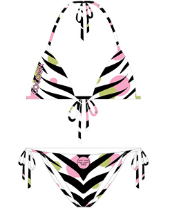 Traje de Baño Bikini Personalizado OEM para Mujer, de Secado Rápido, Dos Piezas, Ropa de Playa de Poliéster con Estampado Digital - Product Image 3