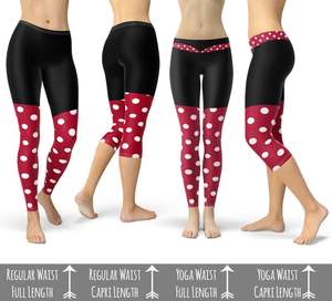 Leggings personnalisés en gros, inspirés de The Dots - Modèles Capri ou longueur complète - Product Image 6