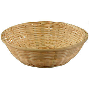 Oneup — panier de rangement rond en bambou naturel, panier de fruits tissé à la main, pour rangement à domicile, vente en gros - Product Image 5