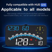 Afficheur tête haute (HUD) pour voiture avec compteur de vitesse et odomètre GPS pas cher de 5,5 pouces G10 avec horloge électronique automatique